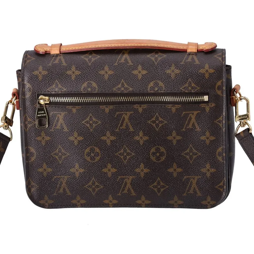Louis Vuitton Pochette Metis MM Monogram Handbag M44875 Brown Canvas